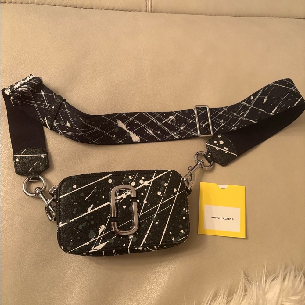 Marc Jacobs Black and White Splatter Crossbody